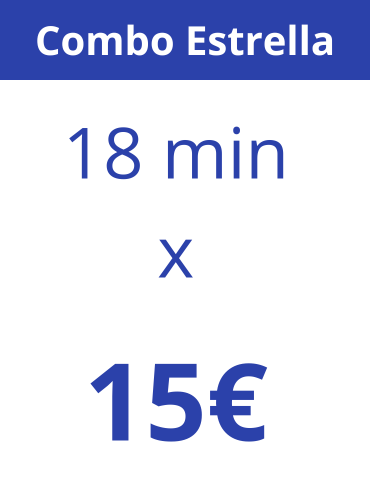 Combo Estrella - 3 Minutos Gratis Total 18 Min