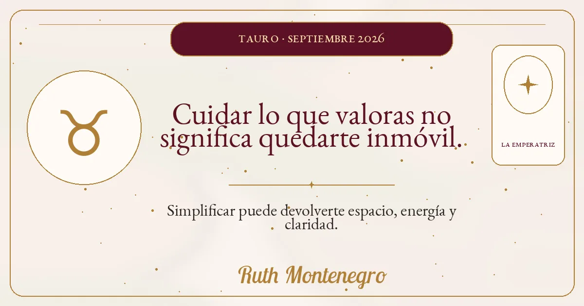 Recurso visual de hor&oacute;scopo individual tauro para septiembre 2026.